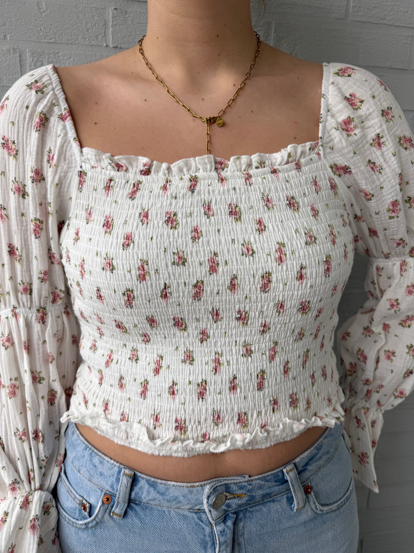 Bluse Bloom weiß