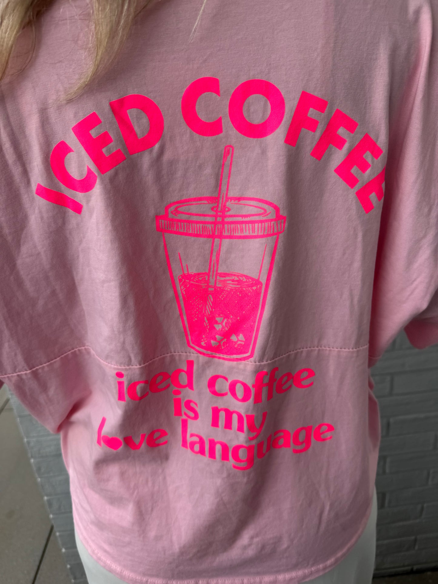 Tshirt Iced Coffee pink