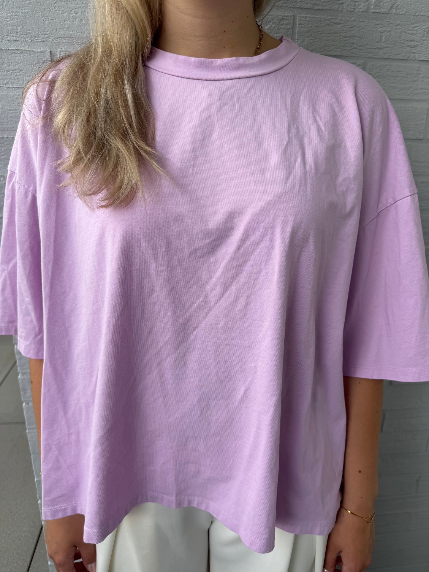 Lockeres Shirt mit halbtransparentem Rücken